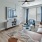 spacious living room with bright lighting
