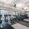 a gym with treadmills