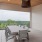 a table and chairs on a patio