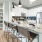 large, well lit kitchen with open countertop