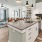 pendant lighting over open kitchen counter with sink